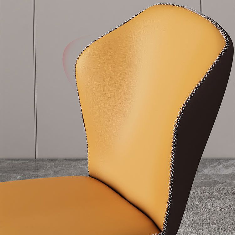 Modern Polyurethane Dining Chair 17'' Wide Wingback Side Chair for Home Use Clearhalo ' kitchen&dining_furn' 'Dining Chairs' 'Dining Tables & Seating' 'dining_chair' 'furn' 'furn_dining_chair' 'Furniture' 'furniture_dining_chair' 'Kitchen & Dining Furniture' 'kitchen' 1200x1200_c8f1c0e8-2aba-4c51-8bed-6250a34380ae