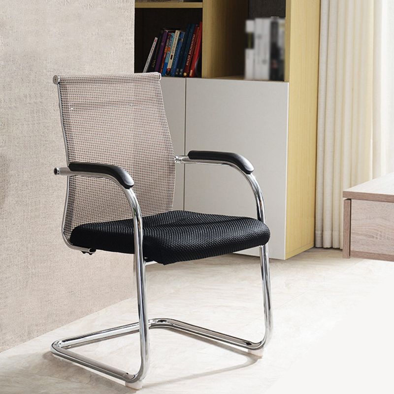 Modern Black Steel Desk Chair with Mid Back and High Back Home Office Chair Clearhalo 'furn' 'furn_office_chair' 'Furniture' 'Office Chairs' 'Office Furniture' 'office_chair' 1200x1200_c8f1c47d-8915-45f0-99c3-44cebb004a72