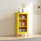 13.78"W Bookshelf Scandinavian Style Bookcase with Door for Home and Office