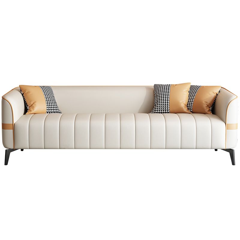 Contemporain 25,6 "H Faux Tuxedo bras SOFA pour le salon