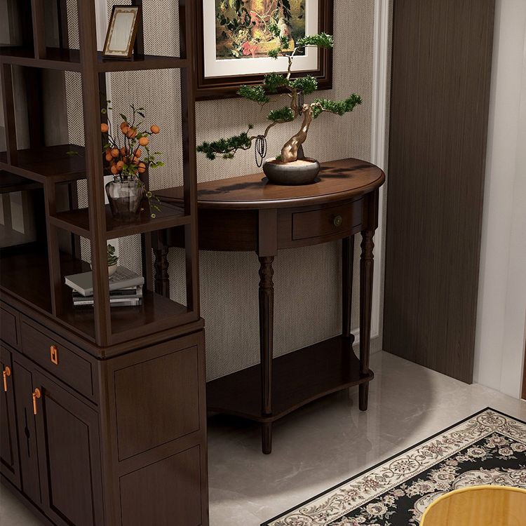 Tavolo da console moderno della metà del secolo Tavolo di accento in legno per Hall