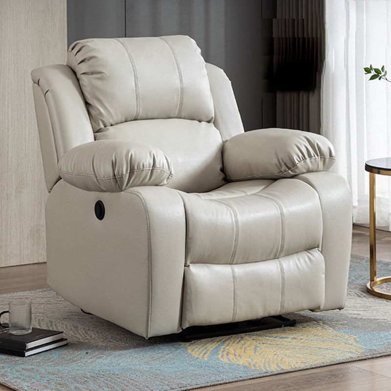 Sedia a schiera di botton a push di potenza contemporanea Reclina in pelle