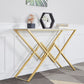 31.5 "Tall Glam Accent Tabel 1-plank marmerconsole Tafel voor Hall
