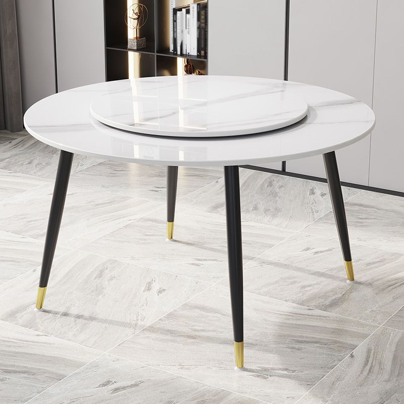 1/4/7 Pcs Metal Modern Dining Room Set with Round Table and Steel Legs Dining Set Clearhalo 'Dining Room Sets' 'Dining Tables & Seating' 'dining_room_set' 'furn' 'furn_dining_room_set' 'Furniture' 'furniture_dining_room_set' 'Kitchen & Dining Furniture' 'kitchen&dining_furn' 'kitchen' 1200x1200_c8f72755-915a-44f7-bcdd-52606b779eb1