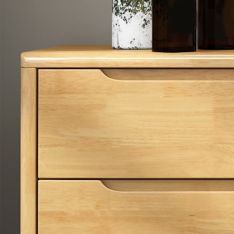 Commode de rangement en bois massif avec tiroirs, l 16 po