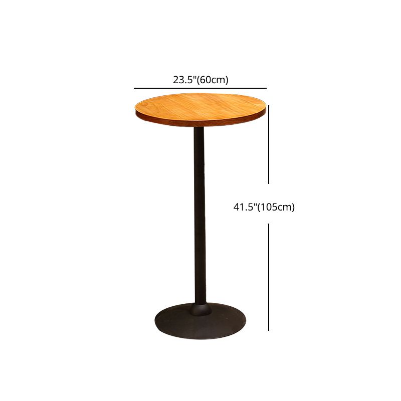 Solid Wood Bar Table Rectangle Industrial Bar Dining Table with Trestle Base Clearhalo 'Bar Furniture' 'Bar Tables' 'bar_tables' 'furn' 'furn_bar_tables' 'Furniture' 'furniture_bar_tables' 'Kitchen & Dining Furniture' 1200x1200_c8fc2210-52fa-4c5b-b181-affa81a47c28