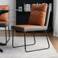 Contemporary Metal Dining Room Chairs Upholstered Dining Armless chairs for Home Use Clearhalo ' kitchen&dining_furn' 'Dining Chairs' 'Dining Tables & Seating' 'dining_chair' 'furn' 'furn_dining_chair' 'Furniture' 'furniture_dining_chair' 'Kitchen & Dining Furniture' 'kitchen' 1200x1200_c8fc6845-f5a1-4161-93b5-9113ae0fd03c