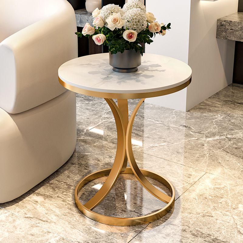 21.65" Tall Contemporary Style Side End Table Metal Frame Side Accent Table Clearhalo 'Coffee & Accent Tables' 'End & Side Tables' 'end_side_tables' 'furn' 'furn_end_side_tables' 'Furniture' 'Living Room Furniture' 1200x1200_c8fe37a1-6f6a-432f-8dcf-61078885f2d7