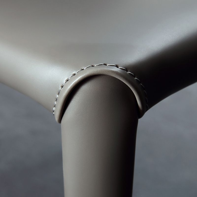 Glam Dining Room Armless Chairs Faux Leather Metal Base Dining Chairs Clearhalo 'Dining Chairs' 'Dining Tables & Seating' 'dining_chair' 'furn' 'furn_dining_chair' 'Furniture' 'furniture_dining_chair' 'Kitchen & Dining Furniture' 1200x1200_c8fe6a44-761a-4f52-b131-0313d87d9592