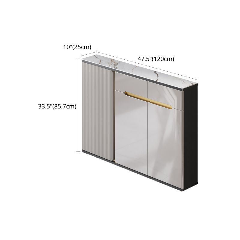 Armadio da cucina in pietra sinterizzato in stoccaggio di lusso per casa