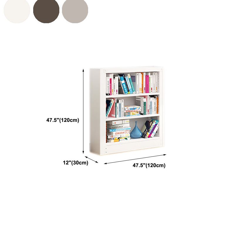 オープンメタルブックシェルフノルディックスタイルのシンプルな長方形の本棚