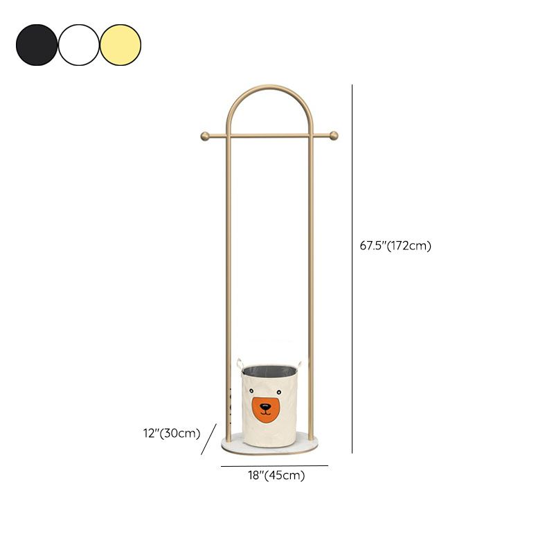 Metal Free Standing Hall Tree Contemporary Hall Stand for Living Room