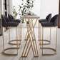 Luxurious Rectangular Pub Table Set 1/2/5 Pieces Artificial Marble Counter Table Set Clearhalo 'Bar Furniture' 'furn' 'furn_home_bar_bar_sets' 'Furniture' 'Home Bars & Bar Sets' 'home_bar_bar_sets' 'Kitchen & Dining Furniture' 1200x1200_c90516f6-a0de-42a3-b36f-f124f08a0cad