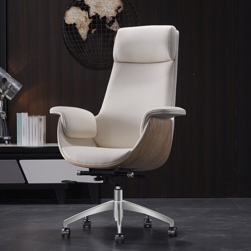 Hedendaagse High Back Executive Chair Padded Arms Bureau Chair voor Home Office