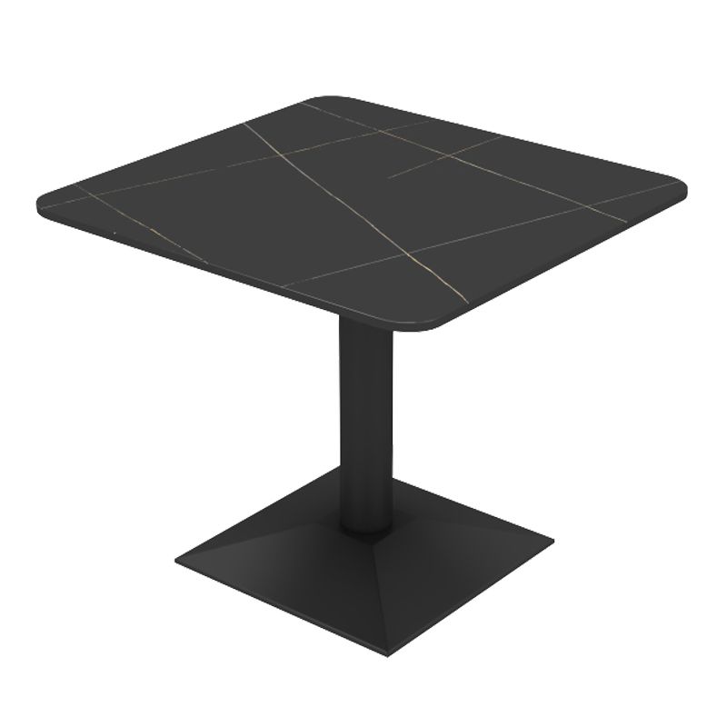 Industrial Style Sintered Stone Dinner Room Kitchen Table Black Sled Base Table for Dinning Room Clearhalo ' dining_table' 'Dining Tables & Seating' 'Dining Tables' 'furn' 'furn_dining_table' 'Furniture' 'furniture_dining_table' 'Kitchen & Dining Furniture' 'kitchen&dining_furn' 'kitchen' 'kitchen_dining_table' 1200x1200_c90692f9-9399-49cc-ba60-66049869ec25