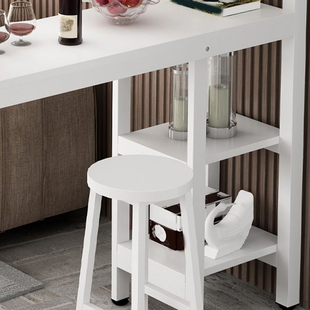 Set da pranzo da pub 1/2 pezzo, tavolo da bar in stile glam con sgabello in metallo