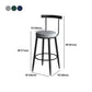 Industrial Style Bar-stool Metal Counter Bar Stool for Restaurant Clearhalo 'Bar Furniture' 'Bar Stools' 'bar_stools' 'furn' 'furn_bar_stools' 'Furniture' 'furniture_bar_stools' 'Kitchen & Dining Furniture' 1200x1200_c90bdebf-8faa-4edc-afc0-82b8b0aba27f