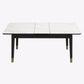 Extendable Sintered Stone Dining Table in White Modern Table with 4 Legs for Restaurant Clearhalo ' dining_table' 'Dining Tables & Seating' 'Dining Tables' 'furn' 'furn_dining_table' 'Furniture' 'furniture_dining_table' 'Kitchen & Dining Furniture' 'kitchen&dining_furn' 'kitchen' 'kitchen_dining_table' 1200x1200_c90e15fd-c297-44d2-88e5-2baf15a4b5a2