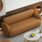 Scandinavian Faux Leather Sofa Beige/Orange/Green Loveseat for Apartment Clearhalo 'furn' 'furn_sofas' 'Furniture' 'furniture_sofas' 'Living Room Furniture' 'Sofa' 'sofas' 1200x1200_c90ec68e-ede1-4fe0-a790-fe9122e24383