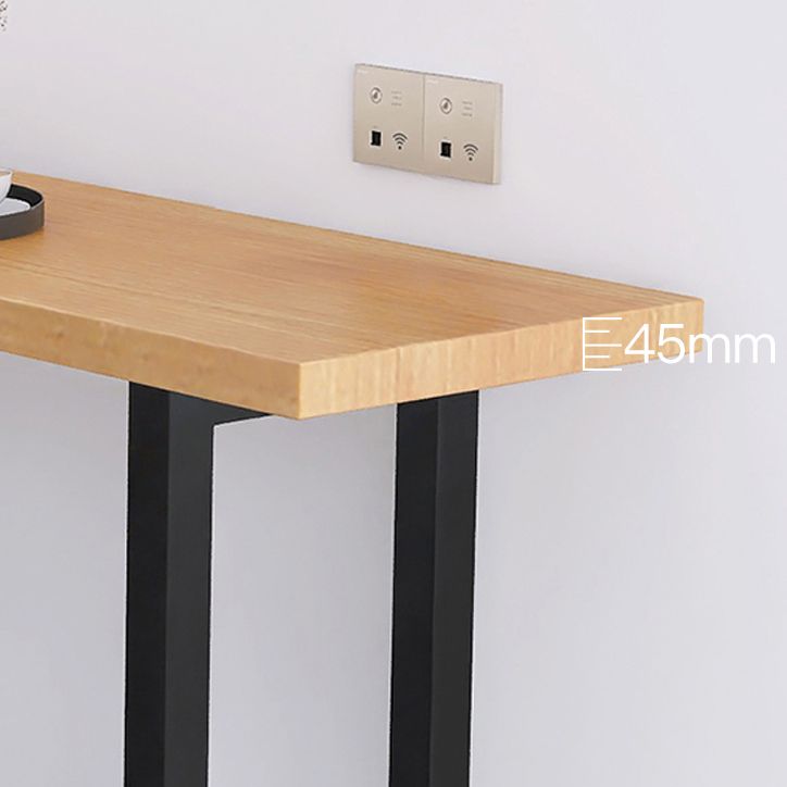 Contemporary Solid Wood Trestle Base Bar Table for Kitchen Dining Room Clearhalo 'Bar Furniture' 'Bar Tables' 'bar_tables' 'furn' 'furn_bar_tables' 'Furniture' 'Kitchen & Dining Furniture' 1200x1200_c9126af5-ec7b-454f-abe0-52cf08fd39c6