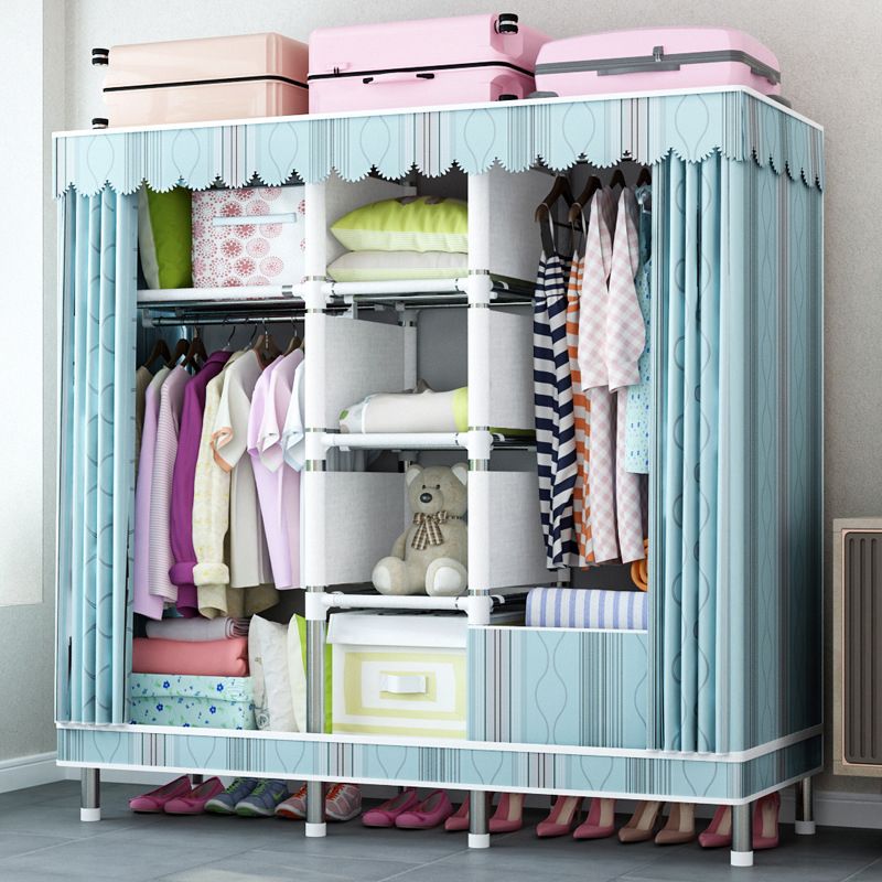 Guardaroba per la casa contemporanea armadio in acciaio in acciaio con scaffali