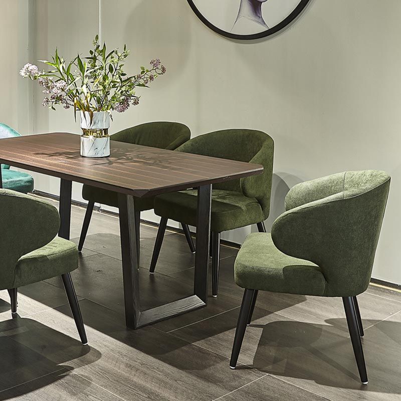Contemporary Steel Dining Arm Chair Wingback Side Furniture Single in Matte Finish Clearhalo 'Dining Chairs' 'Dining Tables & Seating' 'dining_chair' 'furn' 'furn_dining_chair' 'Furniture' 'Kitchen & Dining Furniture' 1200x1200_c917bed4-6c4e-4ff2-884a-b18a10b0401b