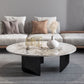 Modern Coffee Table Slate Round Nesting Coffee Table Set with Black Legs Clearhalo 'Coffee & Accent Tables' 'Coffee Tables' 'coffee_tables' 'furn' 'furn_coffee_tables' 'Furniture' 'Living Room Furniture' 1200x1200_c917e9aa-8aa3-472b-acbb-8a5d468c5a1d