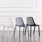 Modern Plastic Chair Slat Back Side Chair in Matte Finish for Home