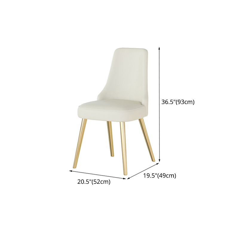 Glam Iron Dinette Set 1/2/3/5/7 Pieces Rectangle Dining Table Set with Sintered Stone Top