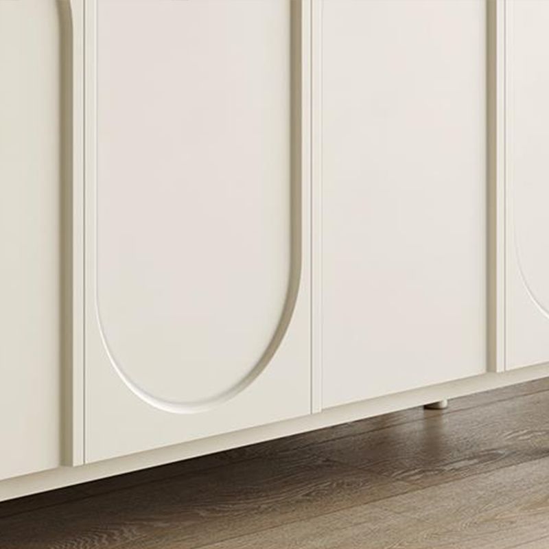 Table du buffet en bois du serveur de restauration contemporain avec armoires