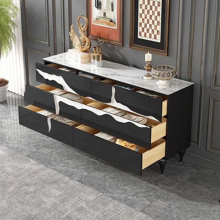 13.65-inch Width Modern Storage Chest Dresser Stone Storage Chest with 6 Drawers Clearhalo 'Bedroom Furniture' 'Dressers & Chests' 'dressers_chests' 'furn' 'furn_dressers_chests' 'Furniture' 1200x1200_c91dd3fc-e20f-4bd3-91c4-ff825171fae1