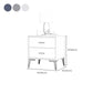 Contemporary Bedside Cabinet Wooden Night Table with 2 Drawers