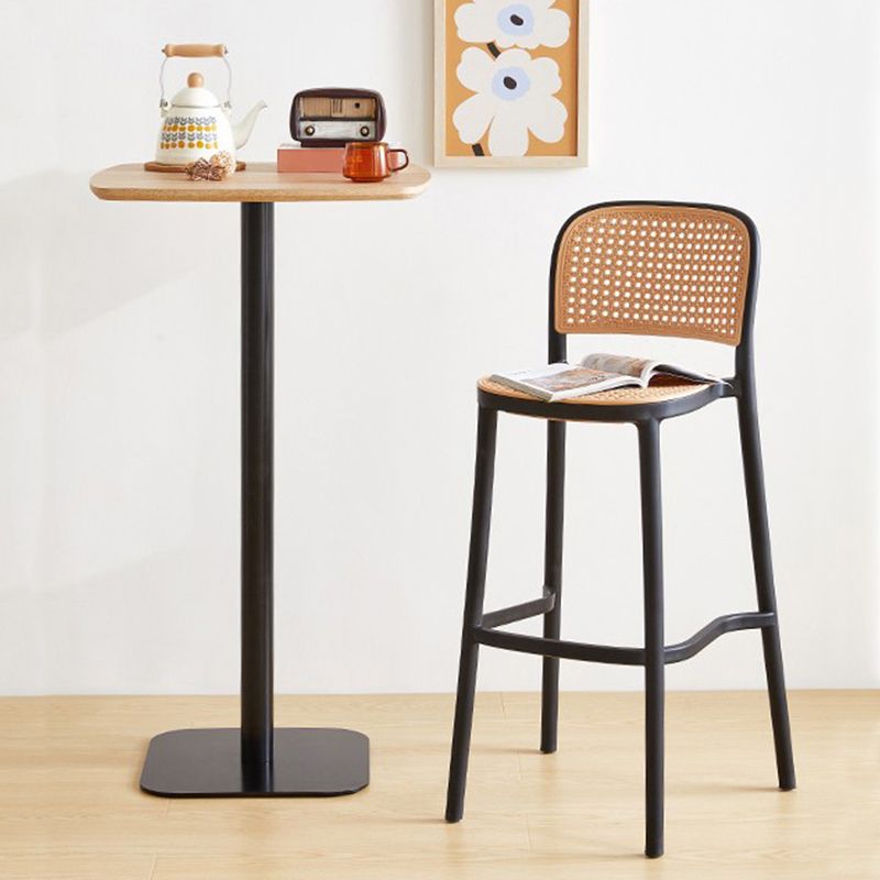 Scandinavian Stackable Bar Stool Plastic Armless Bar Stool for Living Room Clearhalo 'Bar Furniture' 'Bar Stools' 'bar_stools' 'furn' 'furn_bar_stools' 'Furniture' 'Kitchen & Dining Furniture' 1200x1200_c91ed18f-db51-4fea-8024-c2e4ff23e3ba