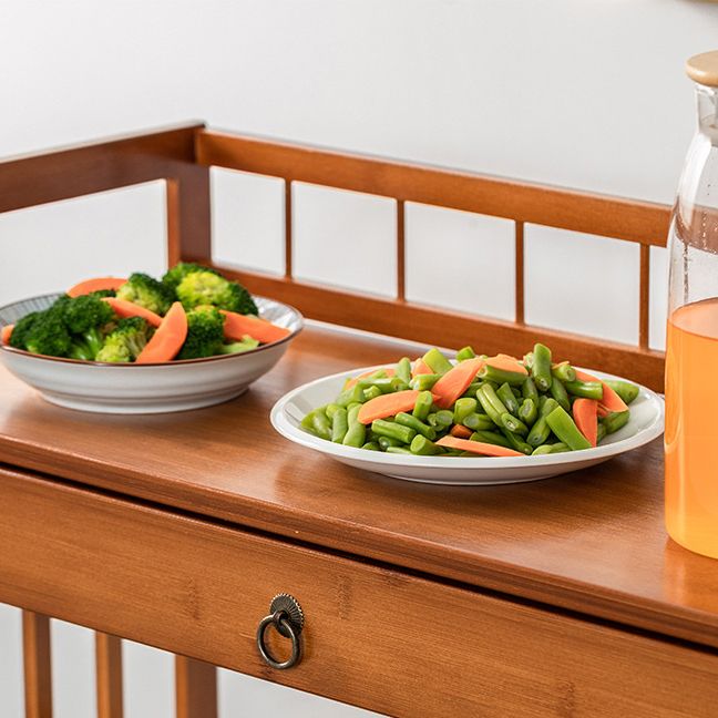 Tavolo da preparazione a rotolamento in stile contemporaneo tavolo da preparazione in legno per ristorante