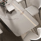 Designer Style Stone Top Dining Set Rectangle 1/3/4/5/7 Pieces Dining Room Table Set Clearhalo 'Dining Room Sets' 'Dining Tables & Seating' 'dining_room_set' 'furn' 'furn_dining_room_set' 'Furniture' 'furniture_dining_room_set' 'Kitchen & Dining Furniture' 1200x1200_c9222c0a-e991-414c-a4ee-99ca232f0927