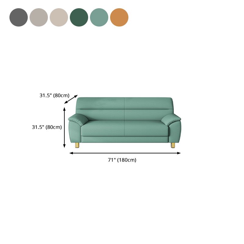 Contemporary Faux Leather Pillow Top Arm Sofa Standard Sofa for Living Room Clearhalo 'furn' 'furn_sofas' 'Furniture' 'furniture_sofas' 'Living Room Furniture' 'Sofa' 'sofas' 1200x1200_c9228d6b-f21b-4180-826d-0e7861d83d5b