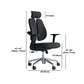 Modern Office Chair with Wheels High-Back Adjustable Arms Mesh Desk Chair Clearhalo 'furn' 'furn_office_chair' 'Furniture' 'Office Chairs' 'Office Furniture' 'office_chair' 1200x1200_c9234437-81ca-412e-838d-6278337b50c7