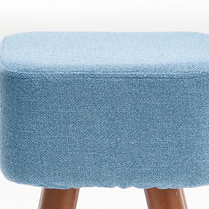 Square Pouf Stool Pure Color Cotton Linen Upholstered Wood Frame Pouf Ottoman Clearhalo 'furn' 'furn_ottomans_poufs' 'Furniture' 'Living Room Furniture' 'Ottomans & Poufs' 'ottomans_poufs' 1200x1200_c927f715-6665-442c-919a-2416b003b03b