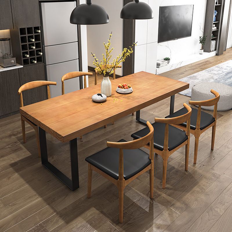 Mesa de comedor de madera tradicional 1/5/7 piezas para comedor rectangular para comedor para comedor