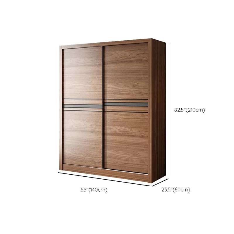 Slaapkamer houten opbergkast traditionele schuifdeuren garderobe armoire