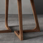 Contemporary Solid Wood Furniture 1/3/4/5 Pcs Dining Room Table Set in Brown