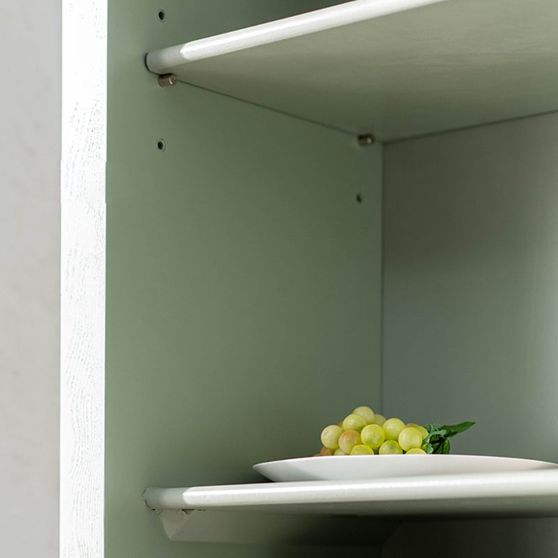 モダンオークストレージキャビネットガラスドアリビングルーム用の引き出し付きキャビネットを表示