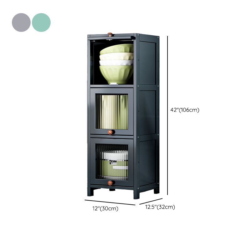 現代のサイドボードキャビネットダイニングルーム用のドア付き竹サイドボードテーブル