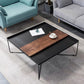 Modern Style Cross Table Base Wrought Iron Black Square & Rectangular Coffee Table Clearhalo 'Coffee & Accent Tables' 'Coffee Tables' 'coffee_tables' 'furn' 'furn_coffee_tables' 'Furniture' 'furniture_coffee_tables' 'Living Room Furniture' 1200x1200_c92c2a86-0066-483b-b08e-595086ca02ce