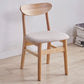 Contemporary Wood Dining Chair Open Back Dining Side Furniture in Matte Finish Indoor