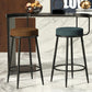 Contemporary  Low Back Home Stool Matte Finish Upholstered Bar Stools