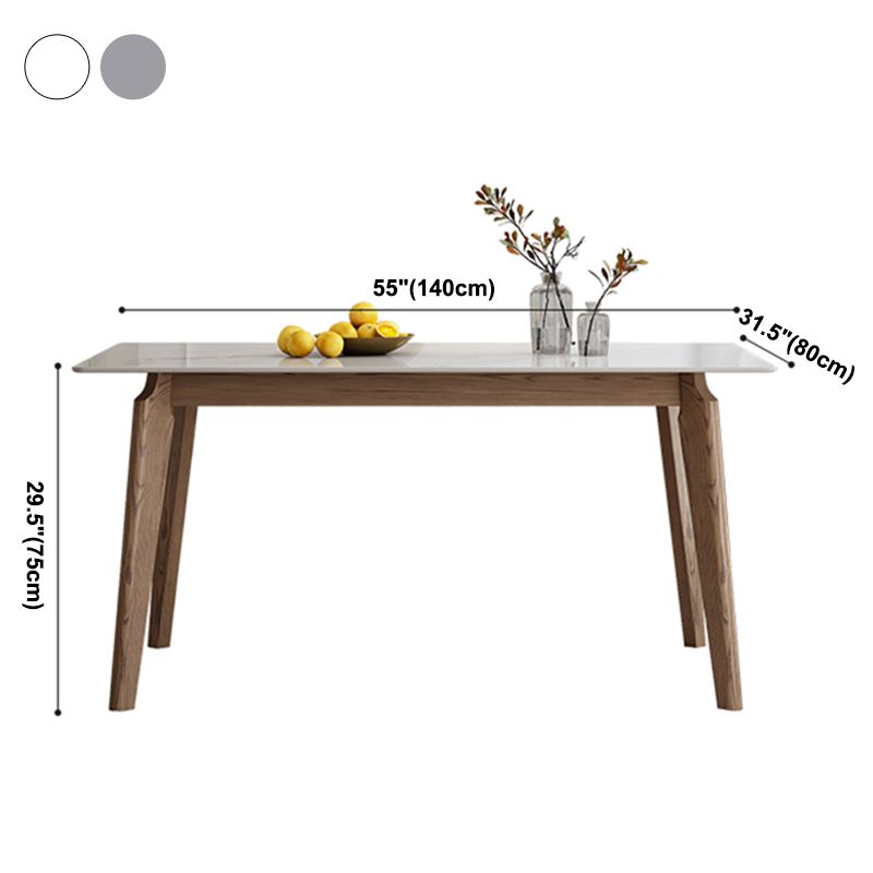 Industrial Sintered Stone Top Dining Table Rectangle Kitchen Dining Table with 4 Legs Base Clearhalo ' dining_table' 'Dining Tables & Seating' 'Dining Tables' 'furn' 'furn_dining_table' 'Furniture' 'furniture_dining_table' 'Kitchen & Dining Furniture' 'kitchen&dining_furn' 'kitchen' 'kitchen_dining_table' 1200x1200_c935cf7d-ec2a-4a49-9ee2-14321709d9c2