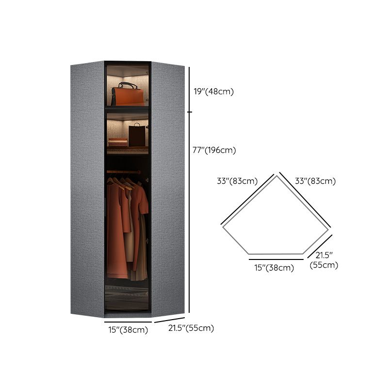 Modern Glass Wardrobe Cloth Rod Included Wardrobe Closet without Light Clearhalo 'Armoires & Wardrobes' 'armoires_wardrobes' 'Bedroom Furniture' 'furn' 'furn_armoires_wardrobes' 'Furniture' 1200x1200_c93669c0-dab9-4f74-8fe7-0024f7e285a1