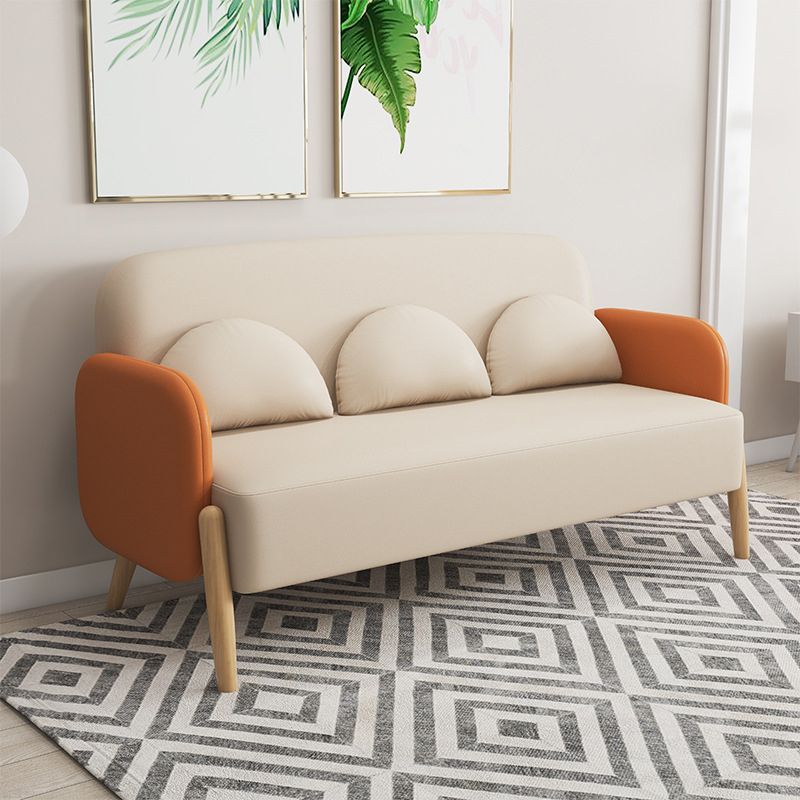 Ultra-Modern 3-seater Sofa with Square Arm for Bonus Room 68' Wide 80' High Clearhalo 'furn' 'furn_sofas' 'Furniture' 'furniture_sofas' 'kitchen' 'kitchen_sofas' 'Living Room Furniture' 'Sofa' 'sofas' 1200x1200_c9388624-10ad-4780-9917-370769b1b537