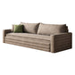 Modern & Contemporary Removable Cushions Fabric Sleeper Sofa in Grey